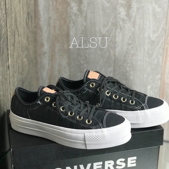 Converse Ctas Lift OX Canvas Almost Black W AUTHEN - Picture 6 of 8